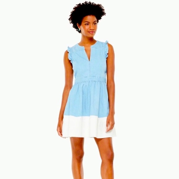 kate spade Dresses & Skirts - Kate spade dip-dye denim dress NWT